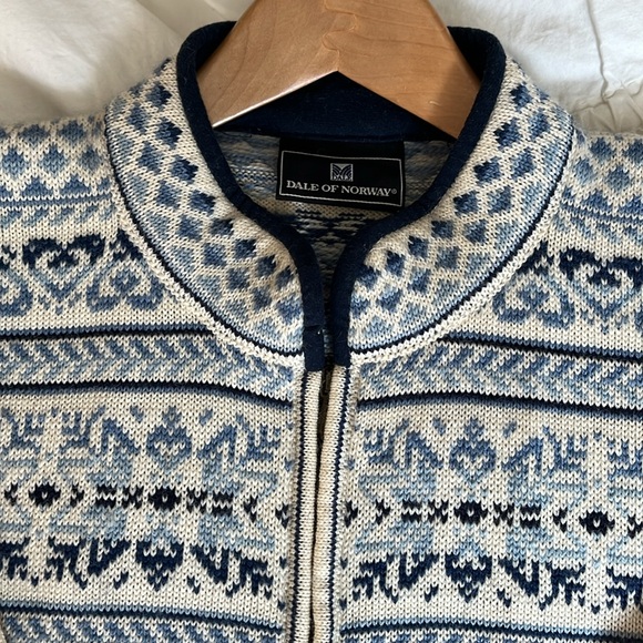 Dale Of Norway Fair Isle Zip Up Sweater - Picture 3 of 9